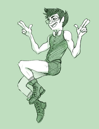 Finger guns: Homestuck